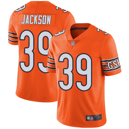 Chicago Bears Limited Orange Men Eddie Jackson Alternate Jersey NFL Football #39 Vapor Untouchable